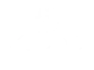 Weiß0es Klippo Logo, Hundepfote mit "Klippo" Schriftzug